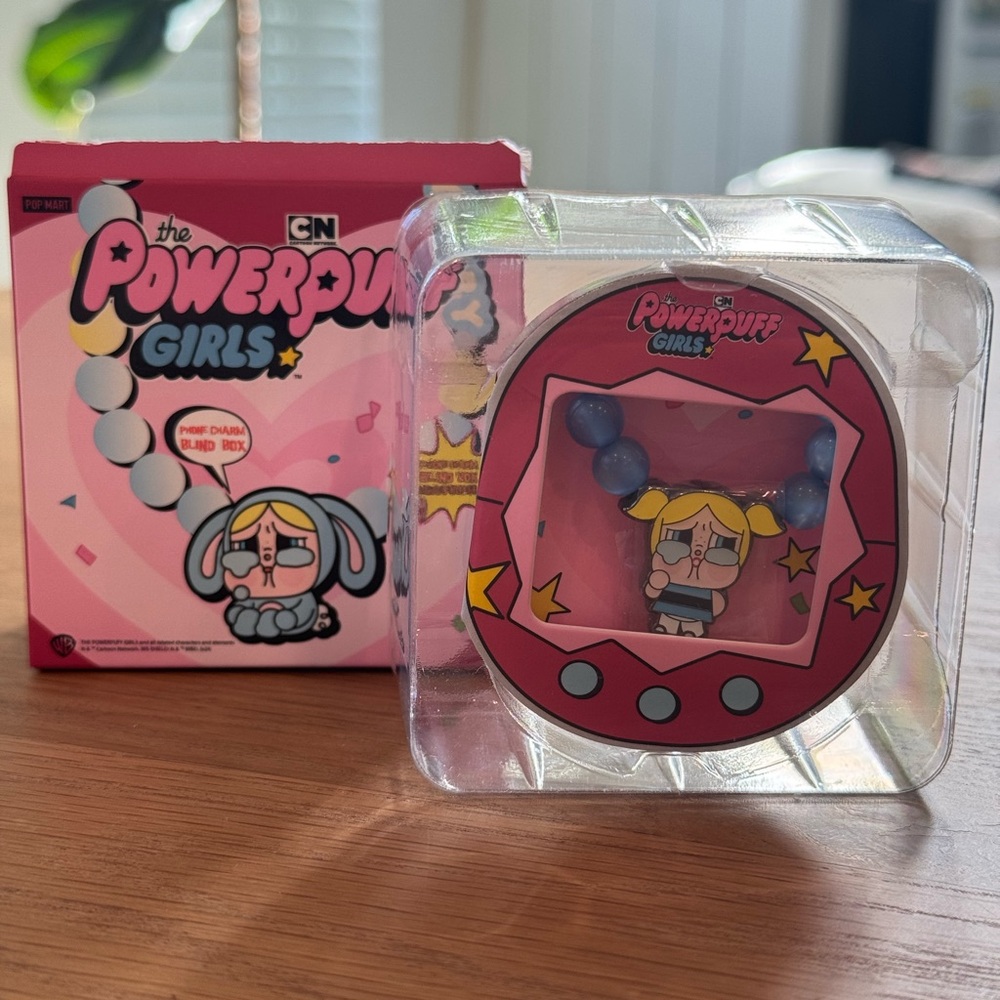 Pop Mart Crybaby Powerpuff Girls Phone Charm - Bubbles